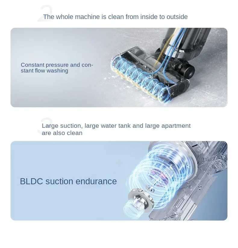 Midea G5 Dust-free Washing Floor Smart Household Appliances Suction, Drag and Wash Integrated Vacuum Cleaner 5