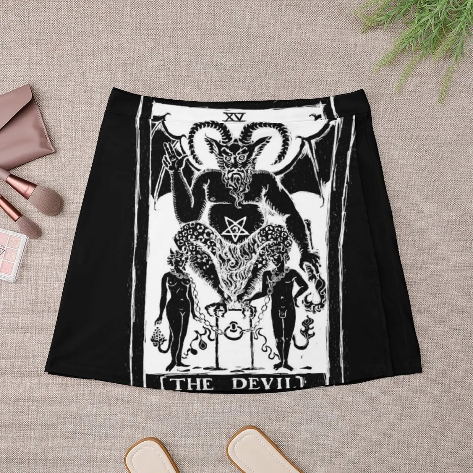 The Devil Tarot card by Shayne of the Dead Mini Skirt Summer women's clothing Miniskirt chic and elegant woman skirt