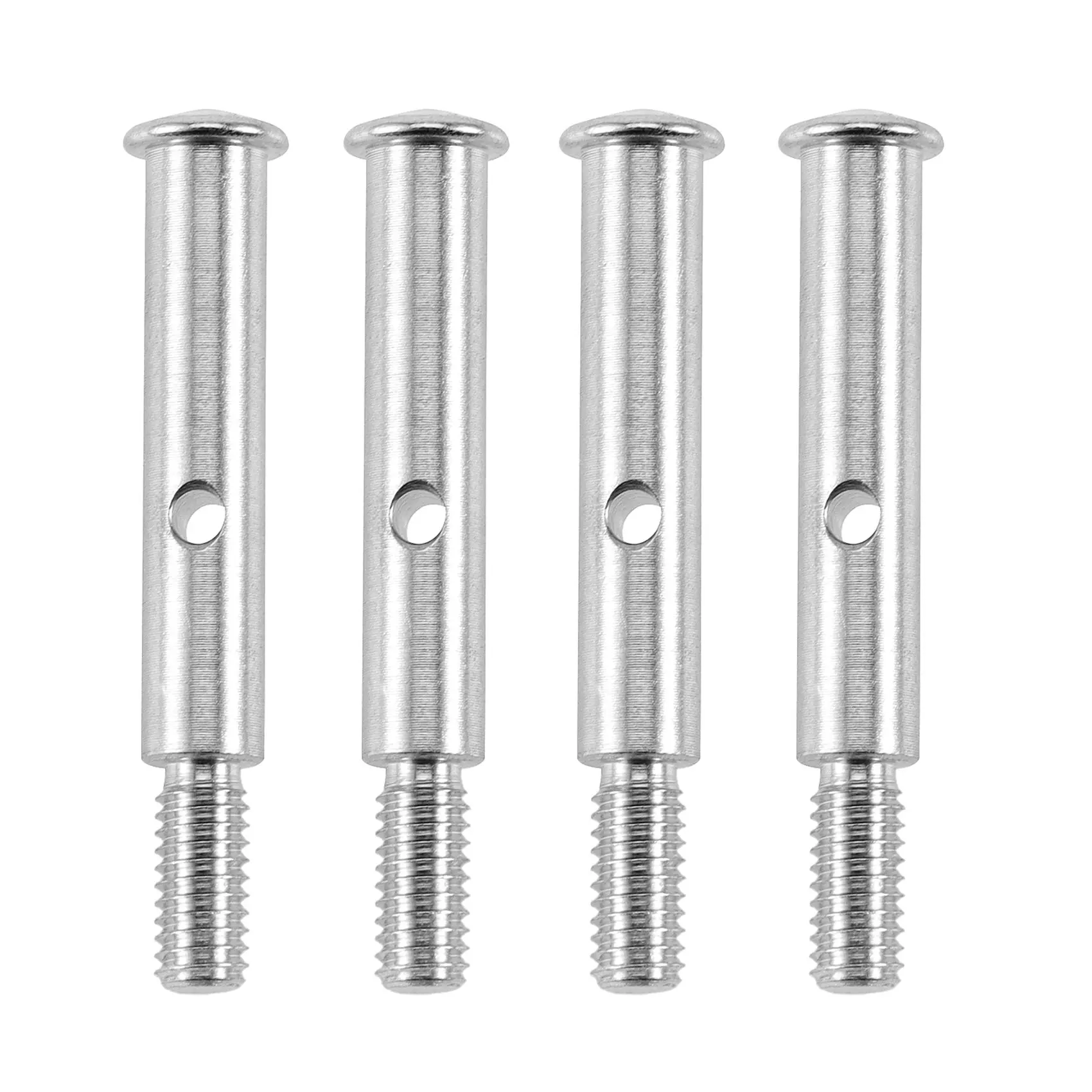 4Pcs Metal Front Axle Shaft TRA3637 for 1/10 Slash 2WD Stampede 2WD Rustler VXL XL-5 Upgrade Parts Accessories
