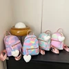 Mini Backpack Women Nylon Cute Small Shopper Handbag Multicolor Book Bags with Heart Pendant Girls Fashion Shoulder Bag 3