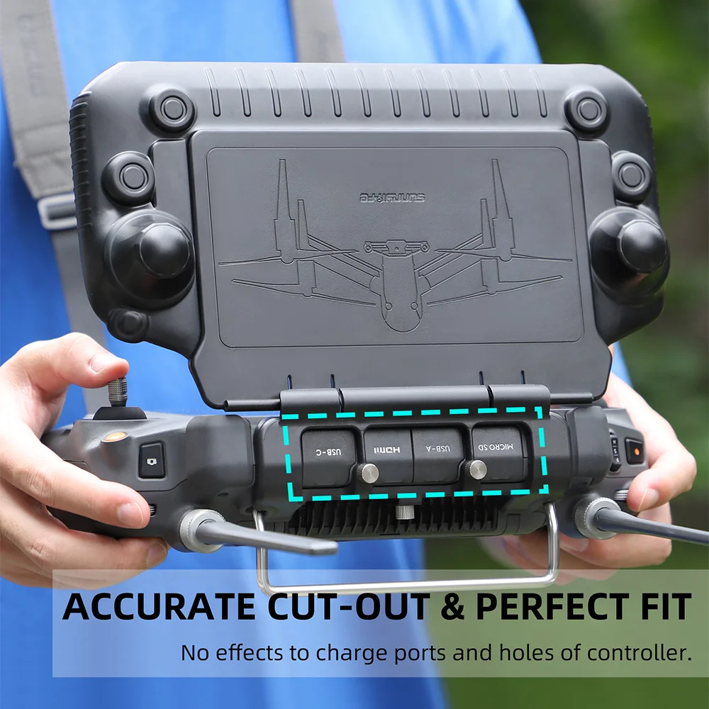 Plus Controle Remoto Protetor de Sombra de Tela Cheia para Dji T50 T25 T40 M30 Drone rc Plus Sunhood Acessórios rc - Image 6