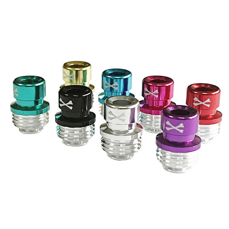 

OHJK Bone Man Style BB Drip Tip Aluminum Material Mouthpiece For SXK Billet BB Boro Tank KBR Frend Mod/Pulse AIO Vape Accessory