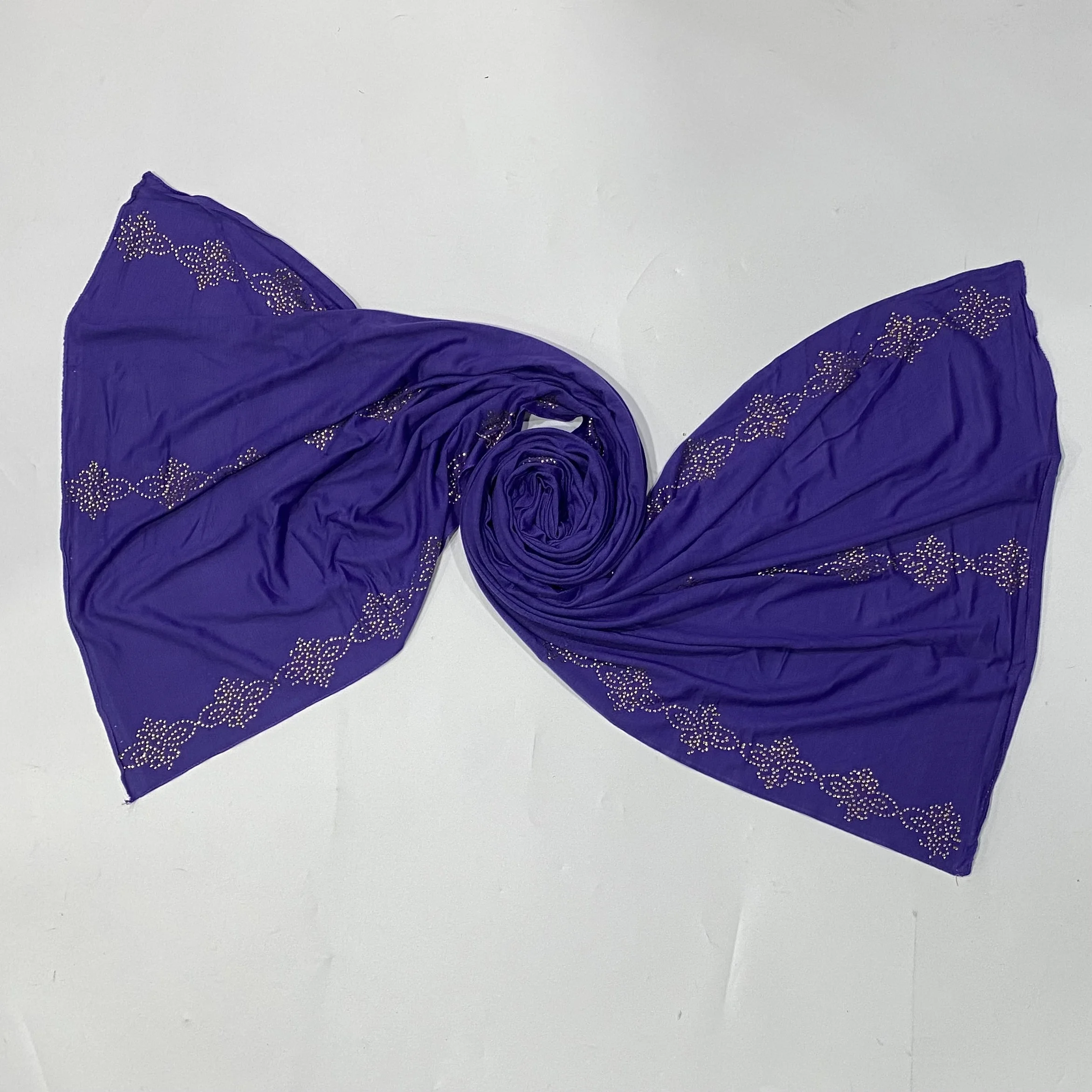 

2023 Soft Cotton Swiss Lace KASHKHA Muslim Women's Hijab Scarf Cotton Hot Diamond Headband Women's Shawl Wraps Turban Small Size