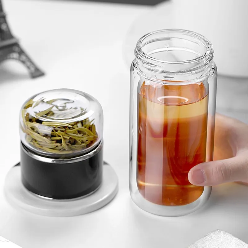 Enhanced Borosilicate Glass Infuser Bottle with Filter