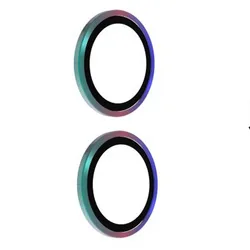 Colorful Metal Transparent Tempered Glass Camera Lens Protector, Anti - Break Hard Film - Asus Zenfone 9 (Colorful Metal)