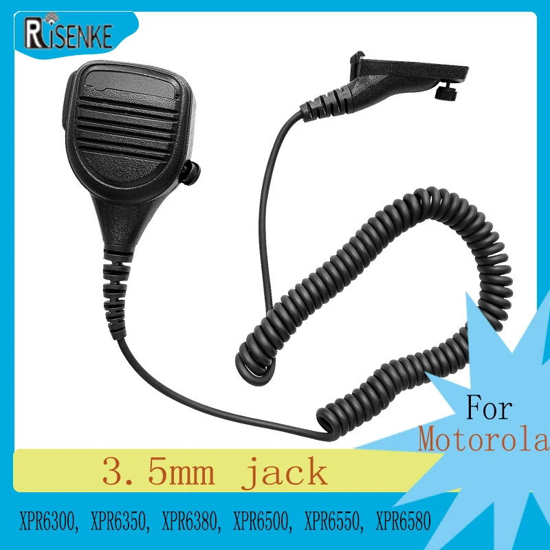 Speaker Mic for Motorola APX1000, APX2000, APX4000, APX6000, APX7000, APX8000, XPR6350, XPR6380, XPR6500, XPR6580 speaker mic