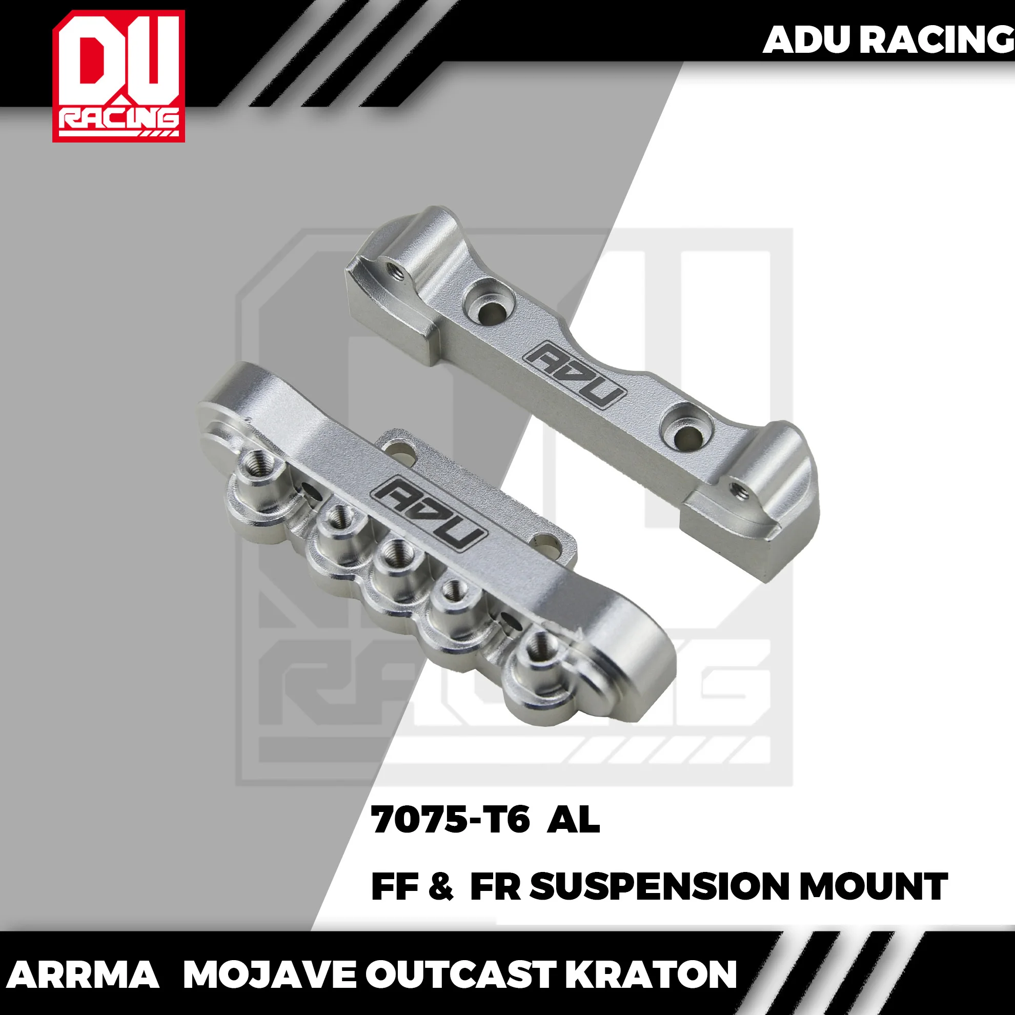 ADU RACING-SUSPEN316MOUNT avant 7076-T6, pour ARRMA 6S MOJAVE KRABOUOUTCAST TALION