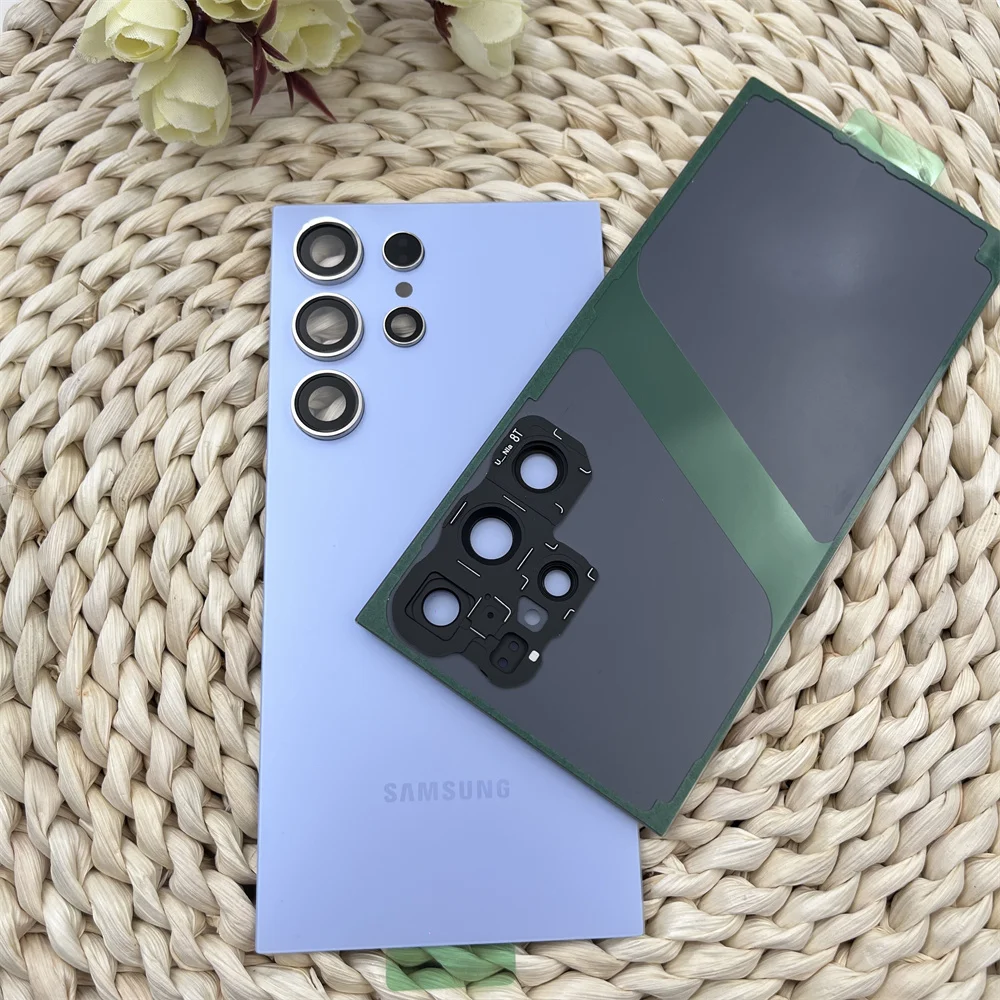 Premium 3D Glass Back Cover with Camera Lens and Adhesive