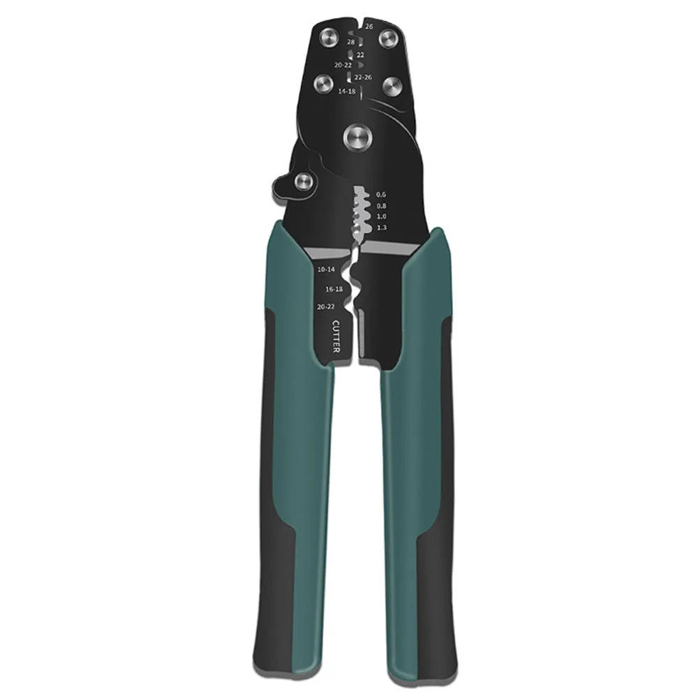 Pince à sertir multifonction acier carbone 22-10AWG bleu clair