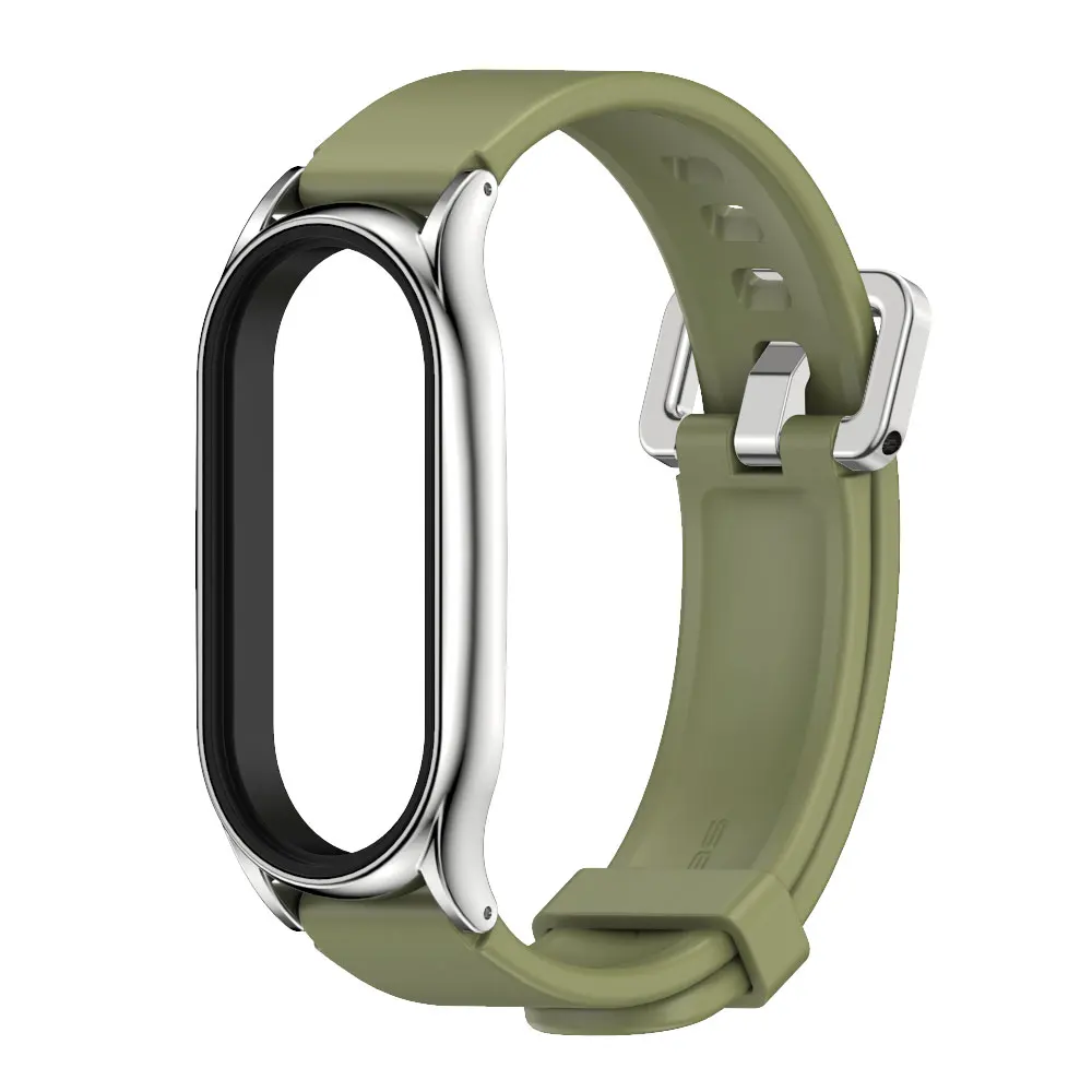 Premium PU Leather Wristband and Metal Bracelet
