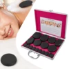 Hot Stones Massage Set with Heater Box 16 Essential Massage Stones Portable for Salon and Home Spa Use Relaxing Healing Relief 1