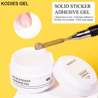 KODIES GEL Solid Nail Glue 15g False Nail Tips Glue Adhesive Strong Manicure Press On Nails Pudding Gel for Extension Prolong Ar 1