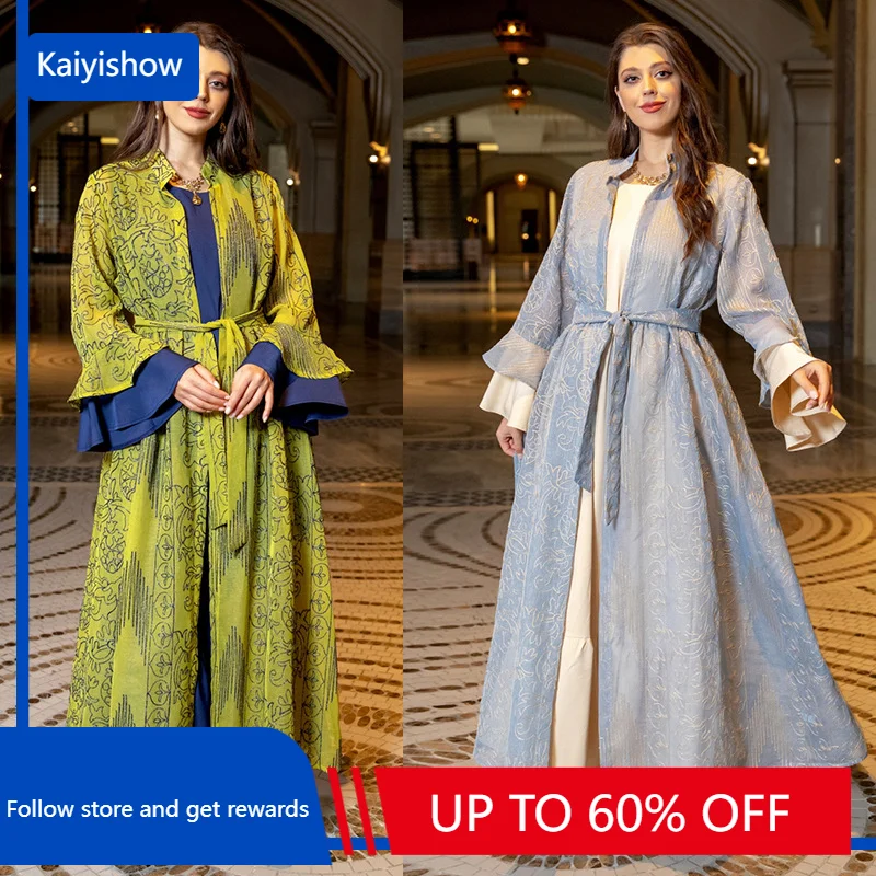 

Luxury Ramadan Muslim Abaya Dress for Women Eid Arab Party Jalabiya Marocain Clothes Islamic Turkey Dresses Moroccan Kaftan Robe