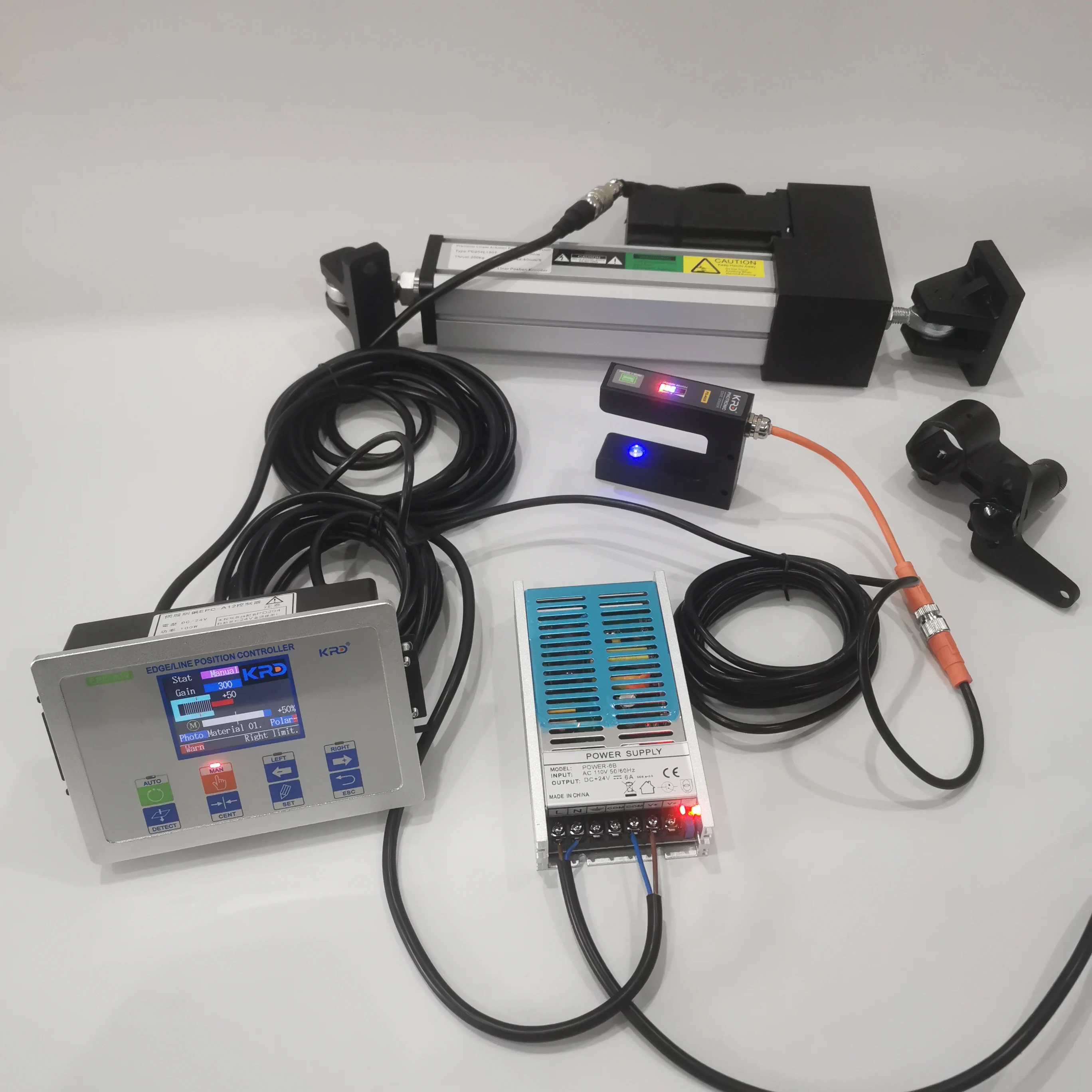 EPC-A12 Edge Guiding System Web Guide Controller + Sensor + Servo Actuator Edge Position Control detail image 5