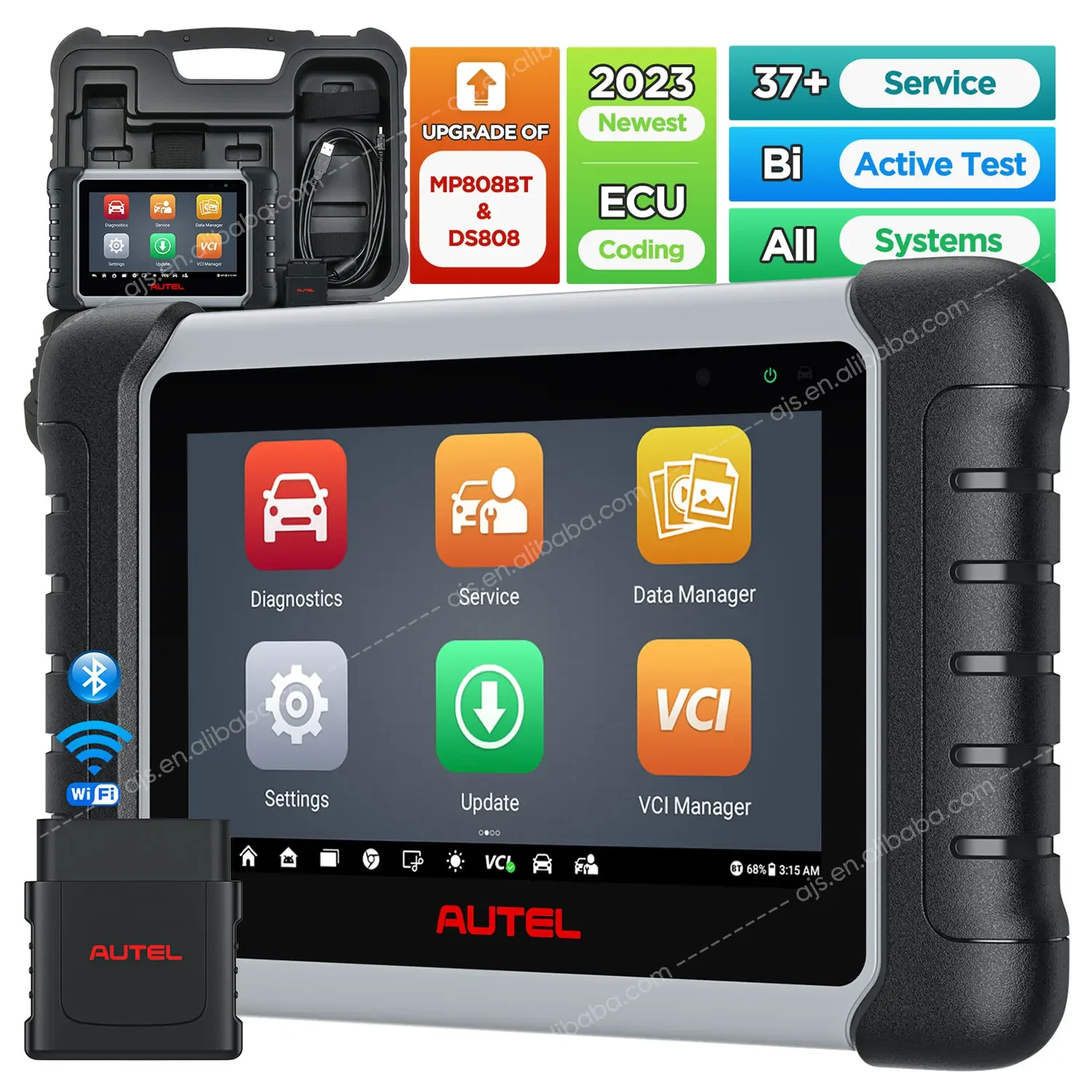 

Диагностический сканер Autel MP808BT PRO, 2023 г., Модернизированный 5-кратный процессор, 4 Гб ОЗУ, 64 ГБ памяти, все системы, диагностический сканер для автомобиля