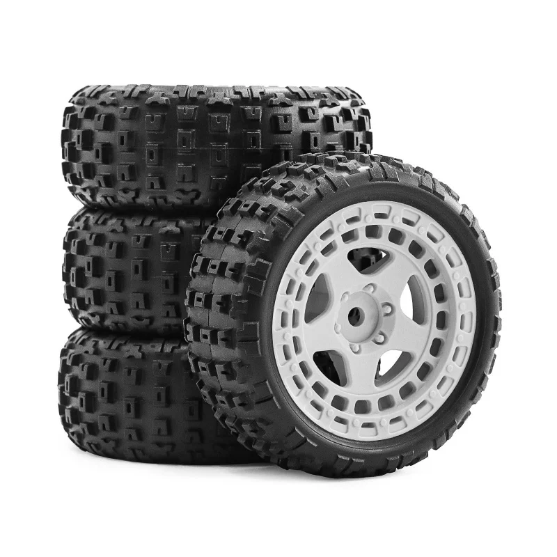 Roues RC 1/18 avec pneus tout-terrain, prêtes à l'emploi pour ARRMA Typhon GROM