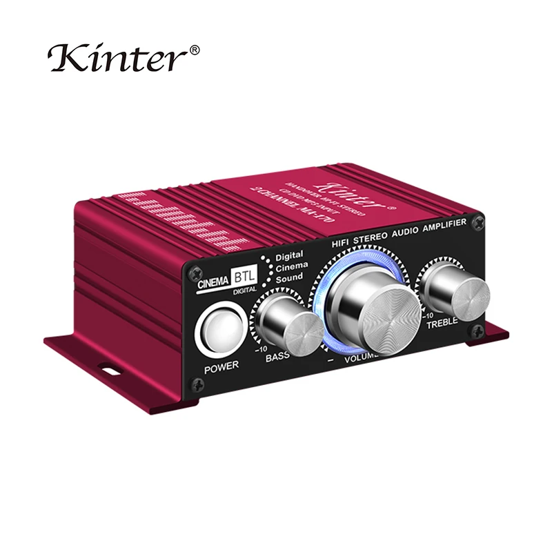 

KINTER MA-170 Home Power Amplifiers 2 Channel RCA Surround Sound Mini HIFI Digital Amplifier Stereo MA170