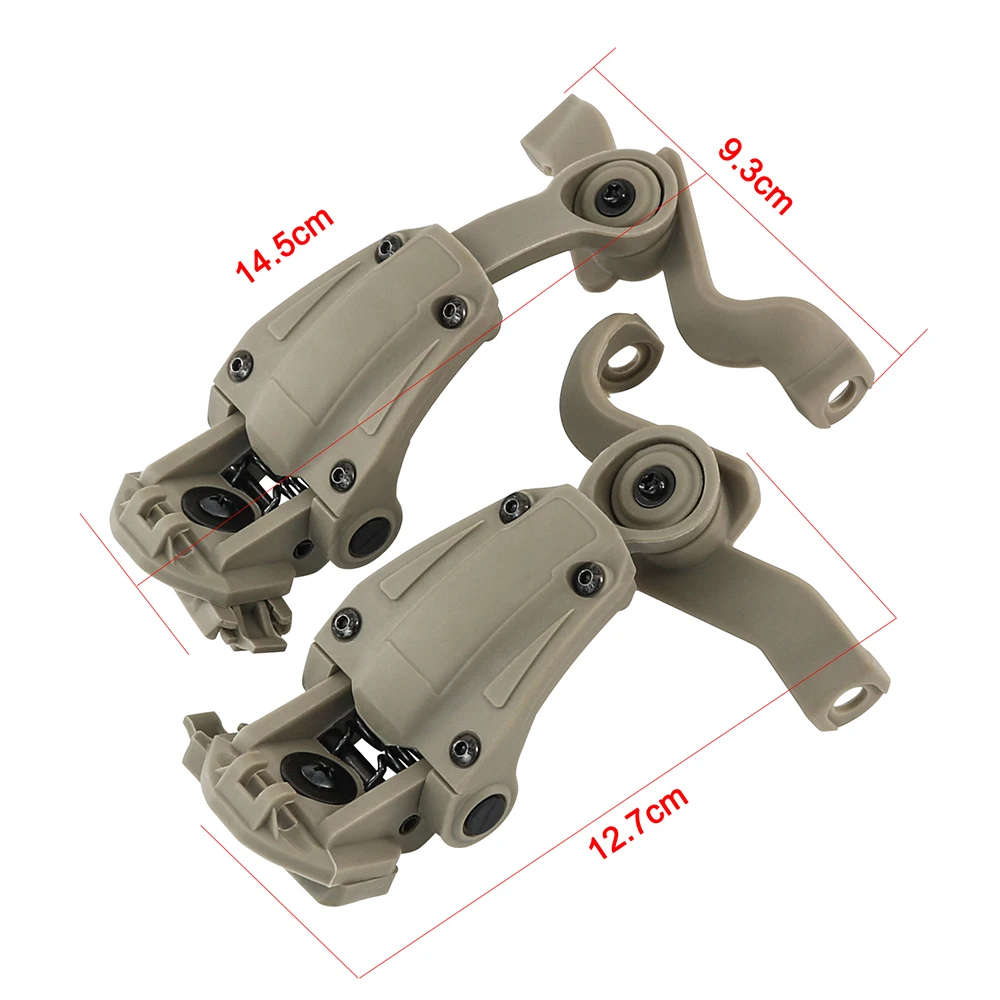 ARC Helmet Rail Adapter Compatible with the MilitaryVersion of the EARMOR M31-Mark3/M32-Mark3/M31X/M32X Noise Cancelling Headset