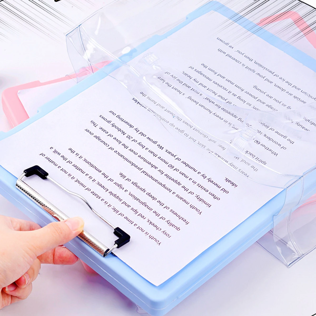 A4 Clipboards File Folder Box for Efficient Paper Storage for Students file folders,file box organizer