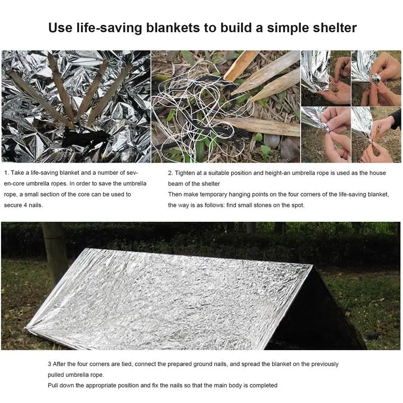 Emergency Disposable Tent Outdoor Lifesaving Blanket Survival Blanket First  Aid Blanket Insulation Blanket Simple Tent Sun Blank - AliExpress