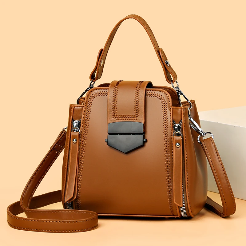 High Quality Leather Handbag Women Fashion Shoulder