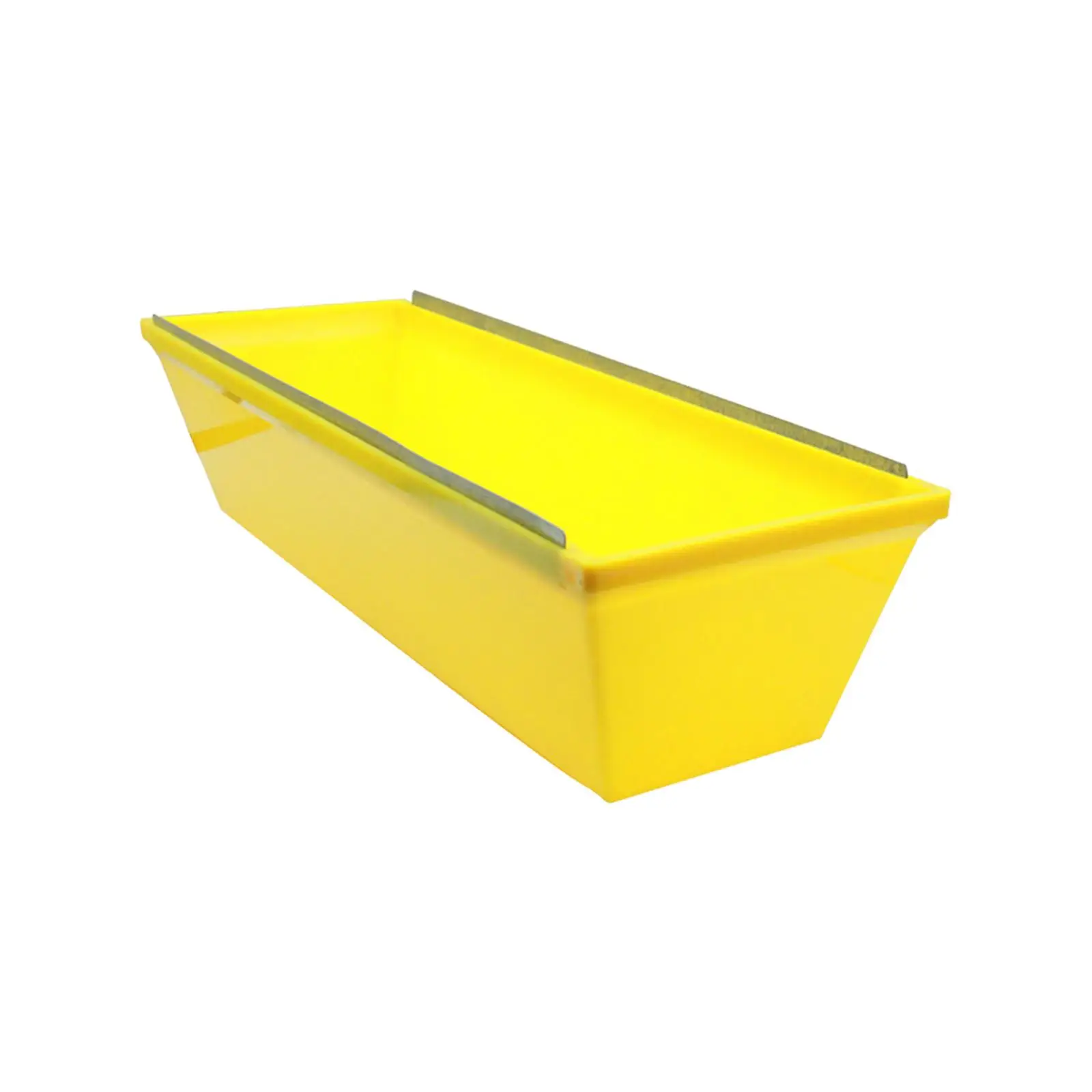 12 Mud Pan Plastering Tapered Sides Professional Easy to Clean Heavy Duty Drywall Masonry Tool Tray Bucket with Scraping Bar