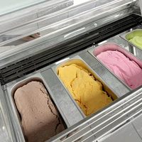 Réfrigérateurs commerciaux supermarché magasin congélateur de crème glacée vitrine congélateur de porte en verre 4