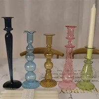 Crystal Candle Holder For Wedding Decorations stick Romantic Table Centerpiece Glass Nordic Stand Holders 3