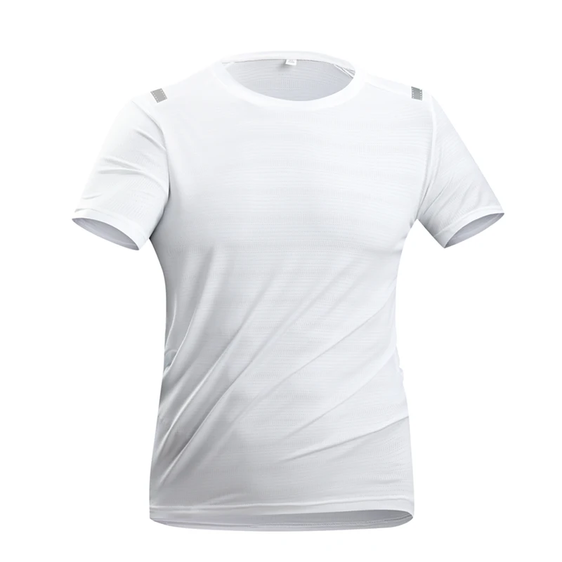 CHRLCK الرجال تشغيل التجفيف السريع تي شيرت تنفس ال...