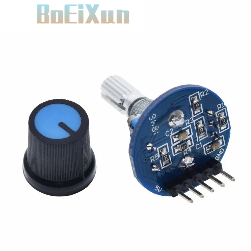 

2PCS / Rotary Encoder Module for Arduino Brick Sensor Development Round Audio Rotating Potentiometer Knob Cap EC11