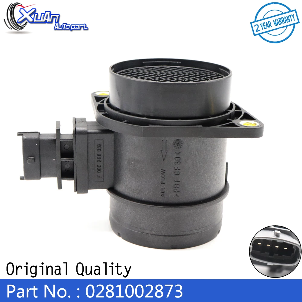 Xuan Maf Mass Air Flow Meter Sensor 0281002873 Per Chevrolet Epica 2.0 Diesel Alfa Romeo Mito Fiat 500 Bravo Ii (198) Doblo Idea