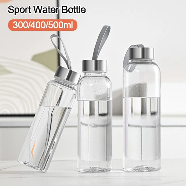 1pc 300ML Glass Drinking Bottle, Clear Water Bottle For School