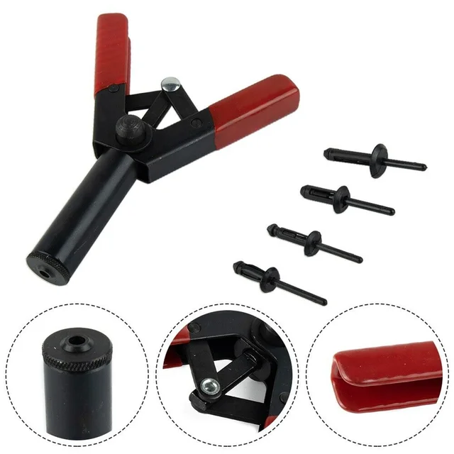 Polyoxymethylene Rivets 41-Piece Plastic Rivet Gun Kit With Assorted ...