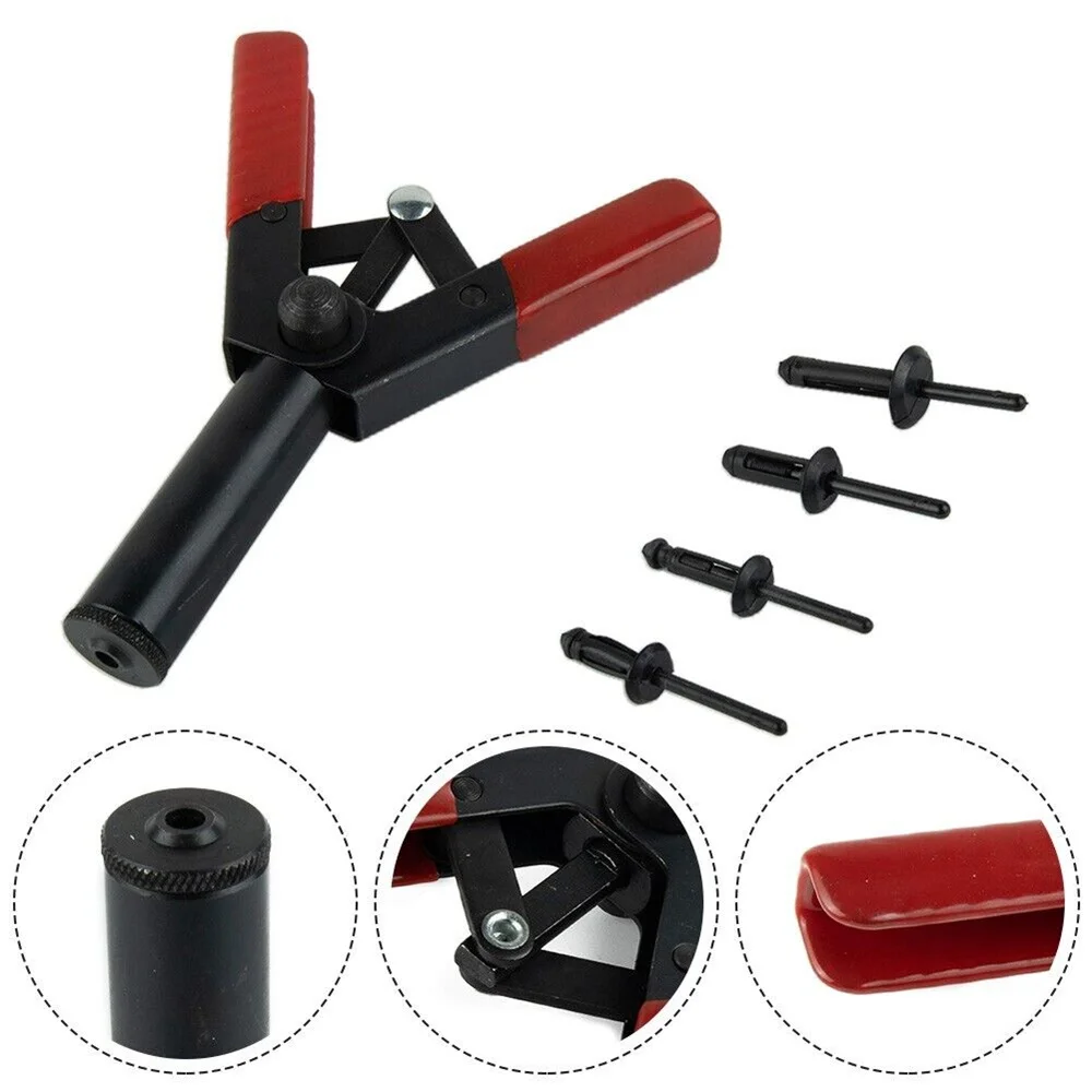 41Pc Plastic Rivet Gun Set Nylon Blind Rivets Hand Riveter for Automotive Door Panel Plastic Fastener Clip Fastener Removal Tool 2