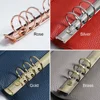 Metal Spiral Rings Binder Clip With 2 Pairs of Screw For Diary Notebook Planner A5 A6 Persoanl A7 Binder Clip File Folder 3