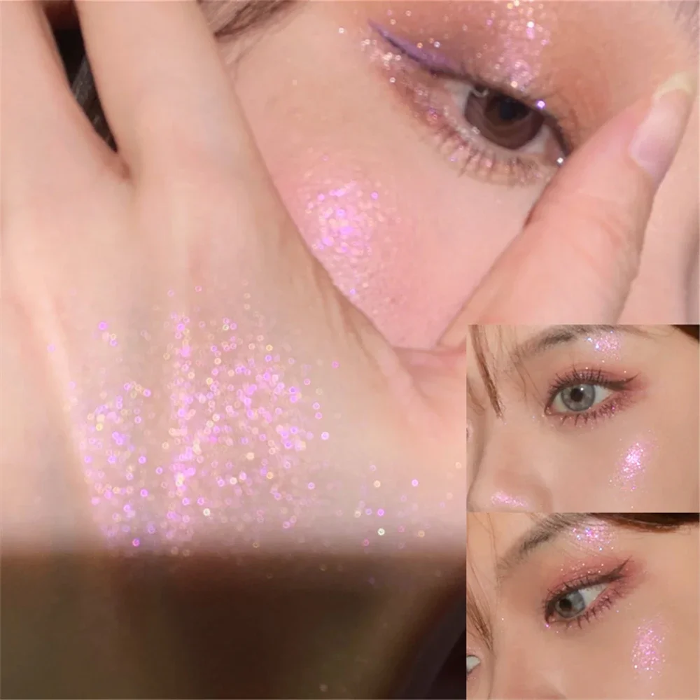 Glitter Highlighter Liquid Eye Shadow Eyeliner Durable Waterproof Pearl Shiny Shake Liquid High Gloss Brighten Silkworm Makeup Liquid Eyeliner Liquid Eyeshadow Eyeshadow Eyeliner