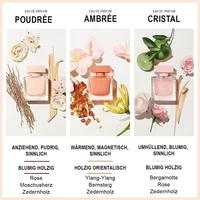 Eau de parfum pour femme, flacon carré transparent, parfum floral musqué, senteur longue durée, fragrance élégante pour tous les jours, rendez-vous galants, cadeau pour femme. 2