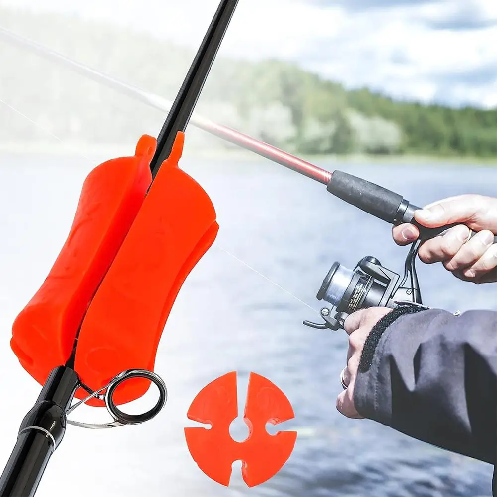 8PCS Portable Fishing Rod Fixed Ball Silicone Fishing Rod Beam