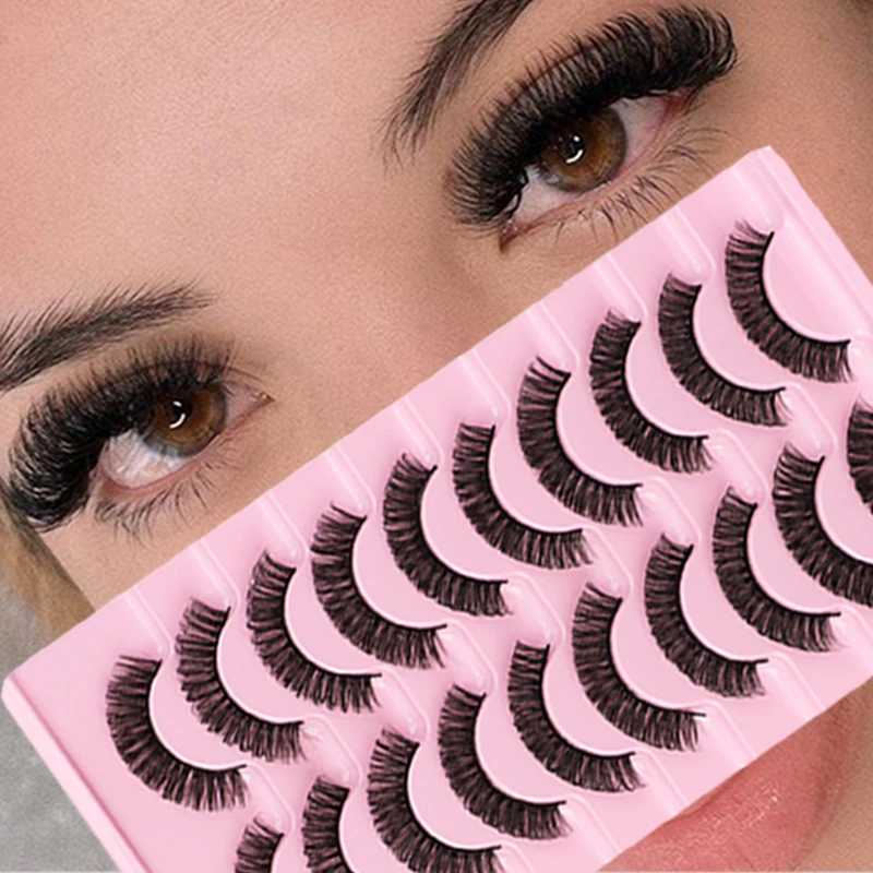 

5/10 пар норковые накладные ресницы 3D Искусственные натуральные длинные объемные ресницы завитые ручной работы Многоразовые Накладные ресницы инструмент для макияжа