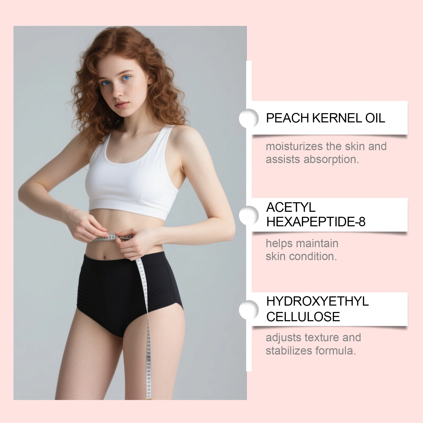 Figure care patch: A daily care patch with mild ingredients that helps achieve a lightweight feel and showcase body contours.