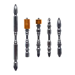 Kit de mèches de perceuse électrique, 5 pièces, tournevis cruciforme à tête PH2 # en métal, accessoires de vis de forage, outil électrique 