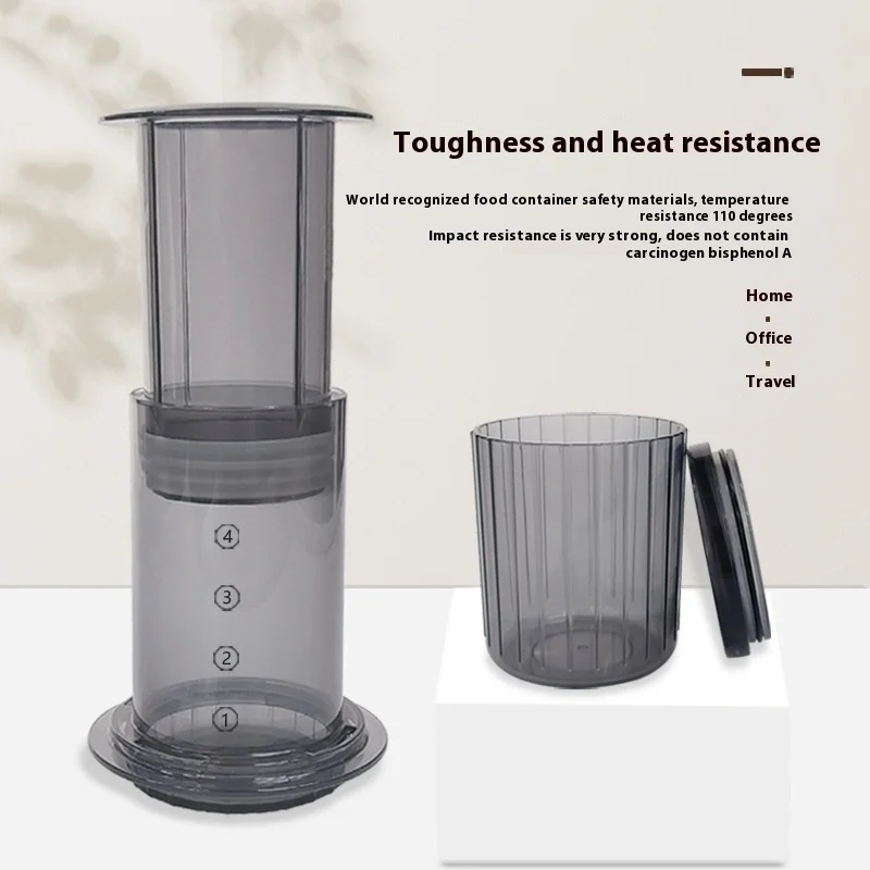 220mL Coffee Maker Portable French Press Barista Tool Coffee Pot Air Press Machine With Filters For AeroPress