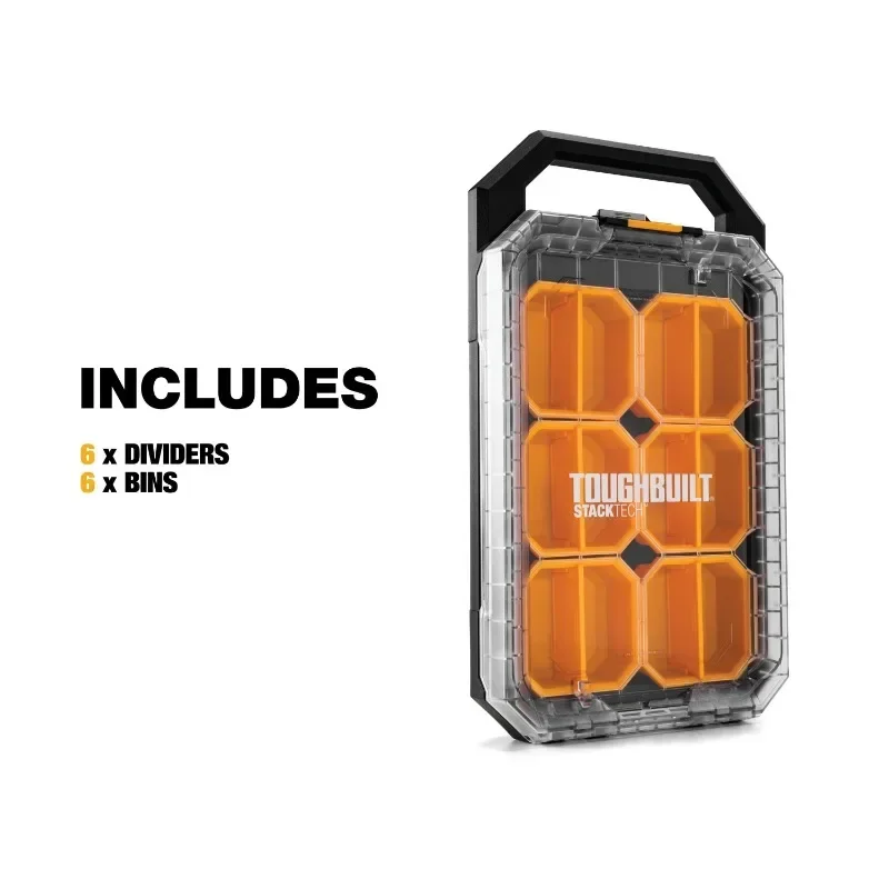 ToughBuilt TB-B1-O-10C StackTech Compact Low-Profile Organizer Tools Packaging Box 6