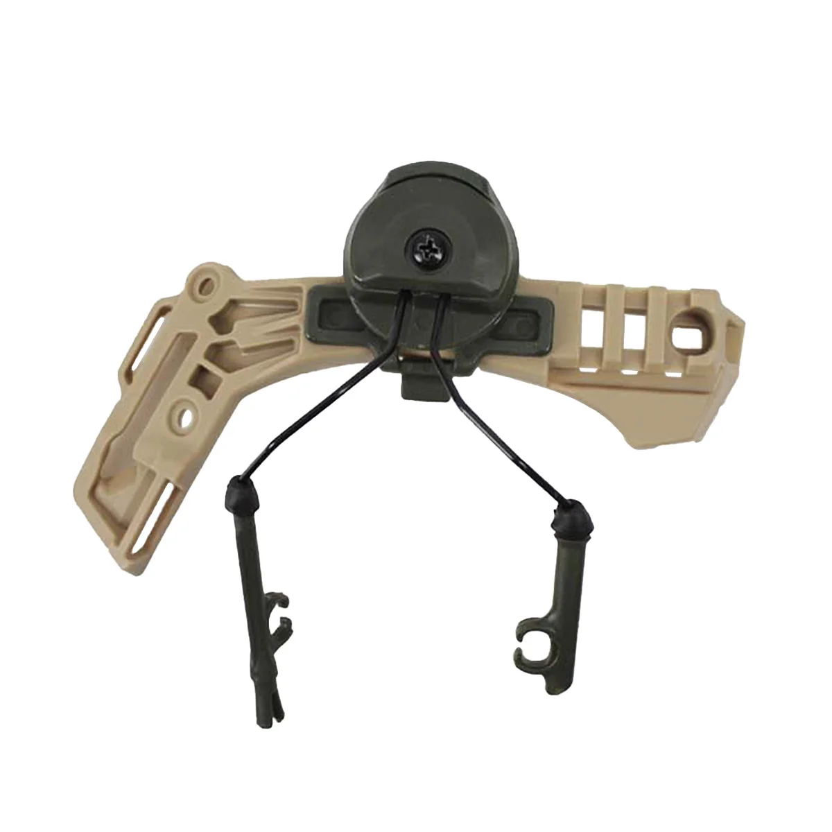 Tactical Headset Bracket Fast Ops Core Helmet ARC Rail Adapter Set Comtac II Series Military Noise Cancelling Headset