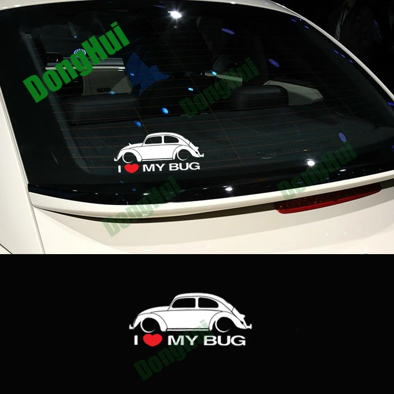 

I Love My Beetle Car Stickers Rear Windshield Helmet Tablet Camper Van Skateboard Motorcycle Karts Modified Vehicles Decals