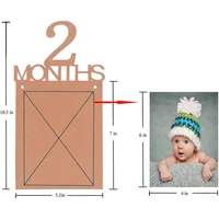 Birthday Baby One Year 12 Months Photo Banner Baby Boy Girl 1 Year Birthday Party Decor Photo Garlands Baby First Birthday Party 5