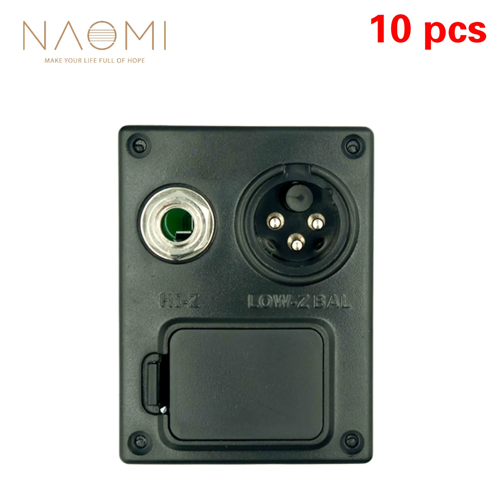 

NAOMI 10 PCS 9V Battery Box Holder Case for Acoustic Guitar Equalizer EQ Guitar Parts Accessories New