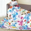 Blue's Clues Collage Blanket Warm Soft Novelty Plush Throw Blanket For Outdoor Camping Flannel Bedspread Bed Cover 2