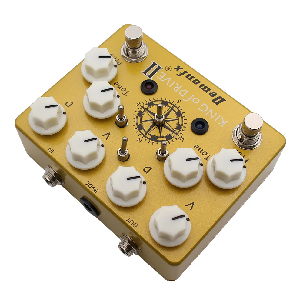 New High Quality Demonfx KING OF DRIVE II Upgrade Version Overdrive Boost Distortion Guitar Effect Pedal Based On KING OF TONE 