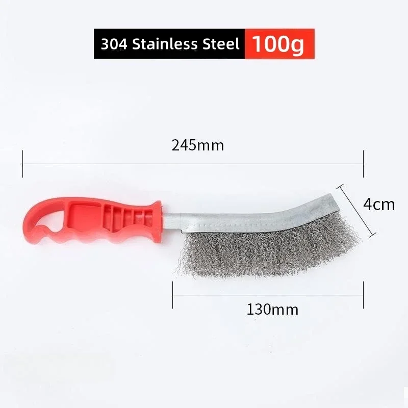 1pc Wire Brushe Brass Plated Steel Wire Stainless Steel Wire Brush Grill Cleaner BBQ Grill Steel Wire Brush Cleaning Tools 6